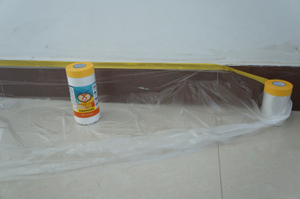 Filme HDPE com fita adesiva para pintura interna