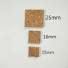Almofadas adesivas de cortiça de vidro 18*18*5mm em rolos