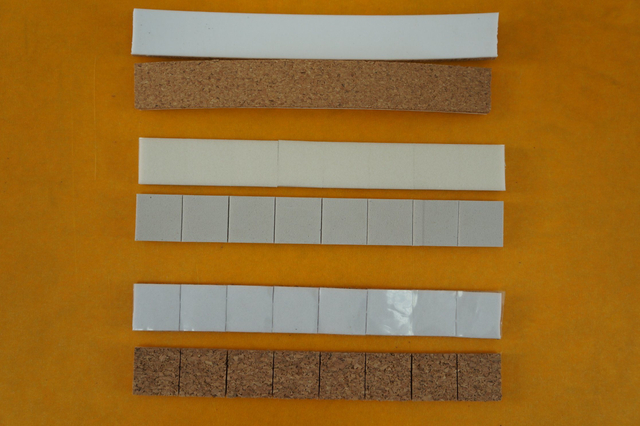 Almofadas de transporte de cortiça com espuma autoadesiva