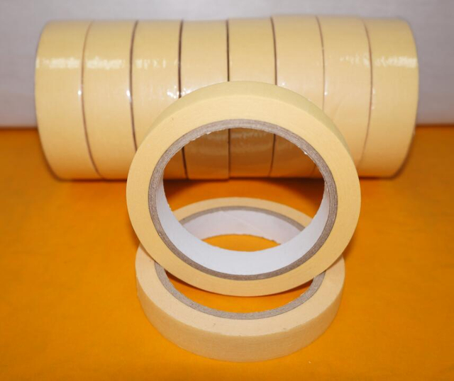 Fita Crepe Amarelo Claro para Pintura de Carro