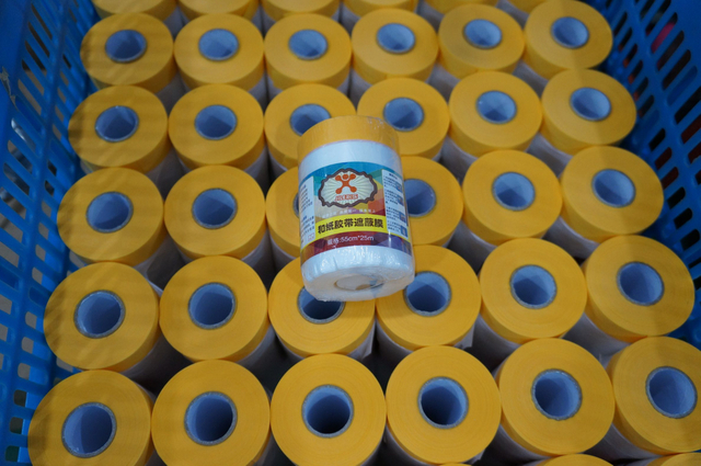Filme PE de mascaramento fácil com fita
