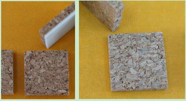 Separadores de cortiça distanciadores de almofadas de cortiça