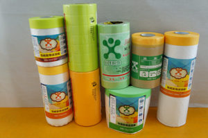 Filme HDPE com fita para pintura predial
