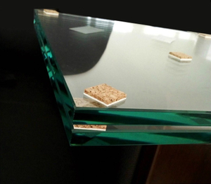 18*18*5+1mm Almofadas de cortiça estática de proteção de vidro com botões de espuma aderentes Almofadas separadoras de proteção de cortiça