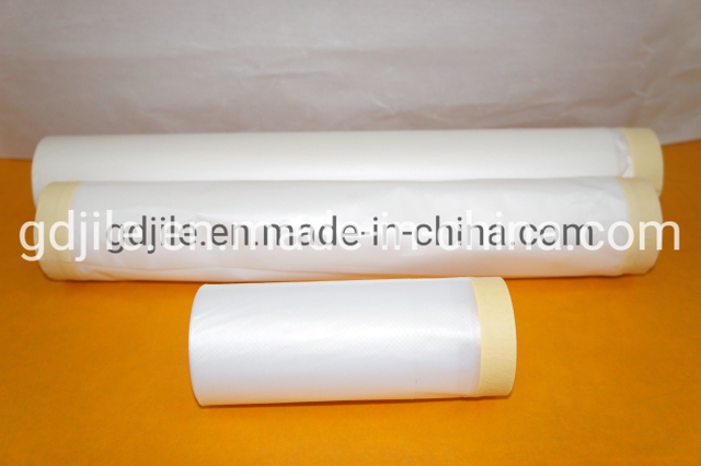 Máscara de rolo pré-fita com fita adesiva de papel de um lado