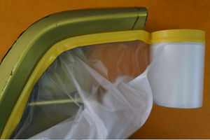 Filme de mascaramento com fita de vinil para pintura automática